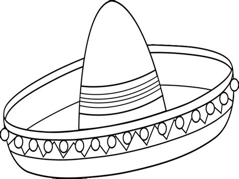 Sombrero Coloring Page at GetDrawings | Free download