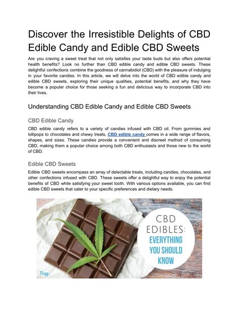 Ppt Discover The Irresistible Delights Of Cbd Edible Candy And Edible
