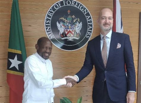 SKN Minister Of Foreign Affairs Welcomes High Commissioner Of The