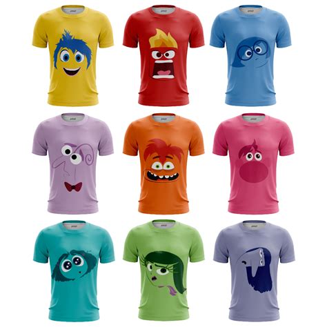 Camisa Divertidamente - Camisa Camiseta Personagens Divertidamente Dryfit com proteção Uv ...