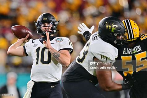 Sam Hartman Of The Wake Forest Demon Deacons Looks To Throw The Ball