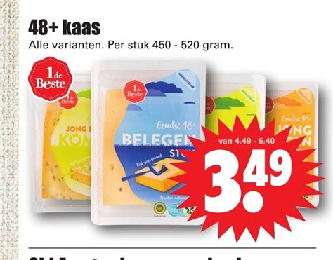 48 Kaas Alle Varianten Per Stuk 450 520 Gram Aanbieding Bij Dirk