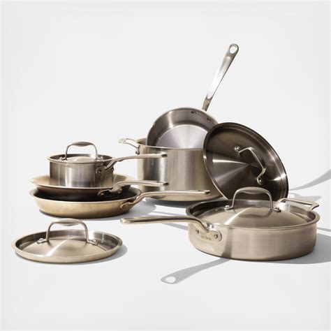 Made In Cookware 10 Piece Stainless Clad Cookware Set Zola