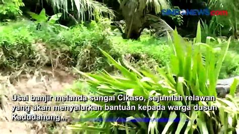 Serem Buaya Penunggu Sungai Cikaso Sukabumi Loncat Ke Perahu Relawan