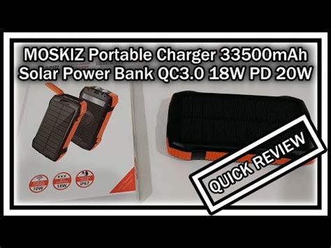 Moskiz Portable Charger Mah Qc W Pd W W Wireless