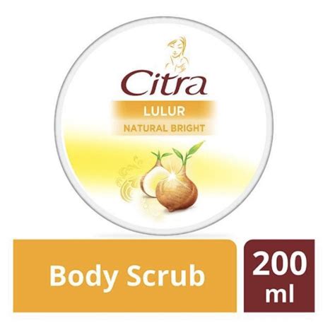 Jual Citra Body Scrub Bengkoang Natural Glow 200ml Lulur Mandi 200 Ml