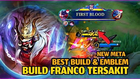 BUILD FRANCO TERSAKIT 2024 TERKUAT FRANCO GAMEPLAY TOP GLOBAL MOBILE