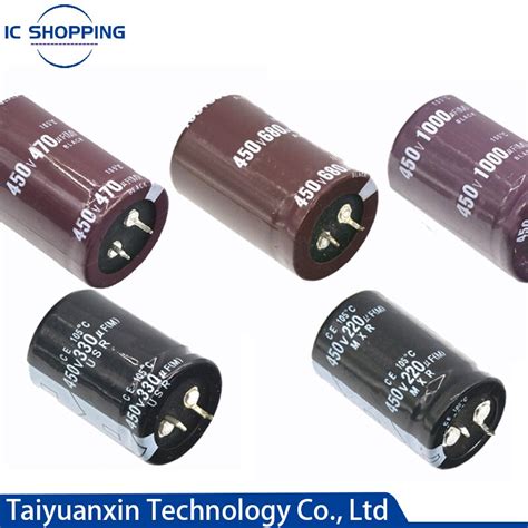 2PCS Lot Electrolytic Capacitor 63 200V 250V 400V 450V 47 68 82 100 120