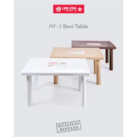 Jual Lion Star Meja Mf Bevi Table Plastik Belajar Tamu Teras Ruangan