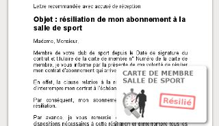 Modele De Lettre Resiliation Salle De Sport