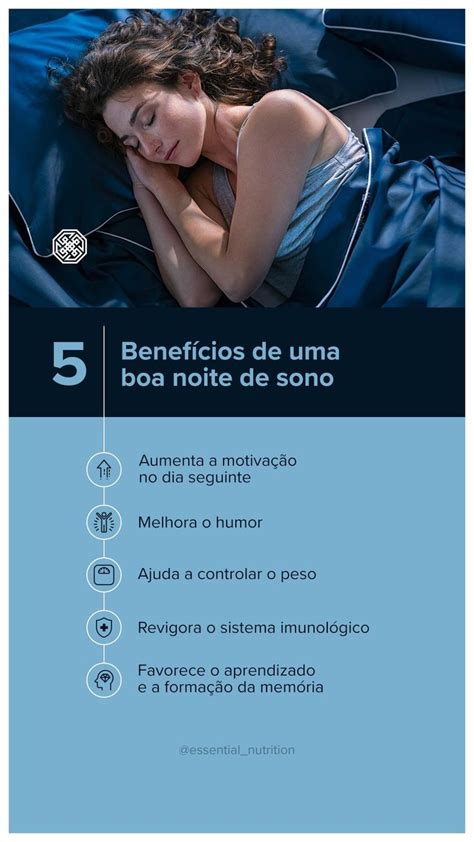 5 BENEFÍCIOS DE UMA BOA NOITE DE SONO Benefícios do sono Ideias