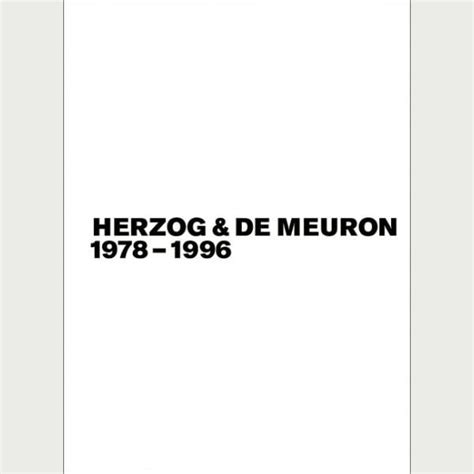 Herzog De Meuron Hochparterre B Cher