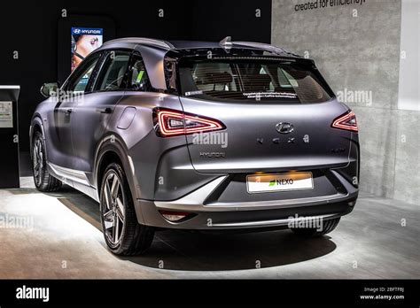 Bruxelles Belgique Jan Hyundai Nexo Hydrog Ne Fuel Cell Powered