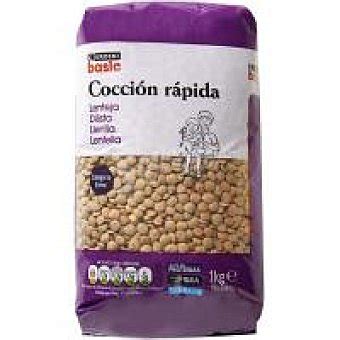 Eroski Basic Lenteja rápida Paquete 1 kg