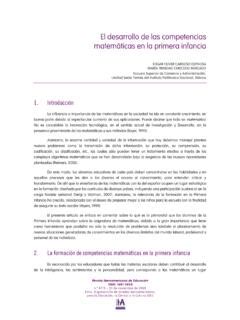 El Desarrollo De Las Competencias Matem Ticas En La El Desarrollo