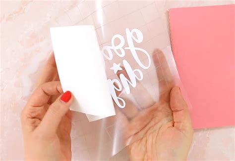 How To Use Transfer Tape With Printable Vinyl Printable Templates