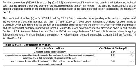 Shear Friction Design Using Aci Anchoring To Concrete P