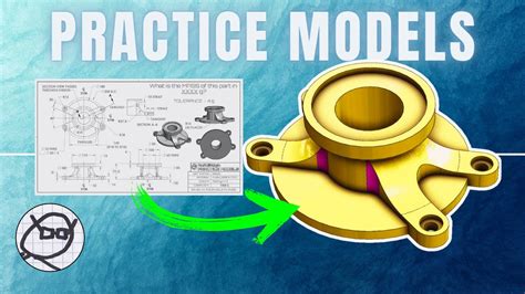 D Drawing To D Cad Practice Model Exercises For Onshape