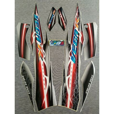 Jual Striping Vega R Silver Hitam Tahun 2007 Stiker Lis Standar Ori