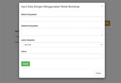 Cara Membuat Popup Php Part Untuk Keperluan Input Data