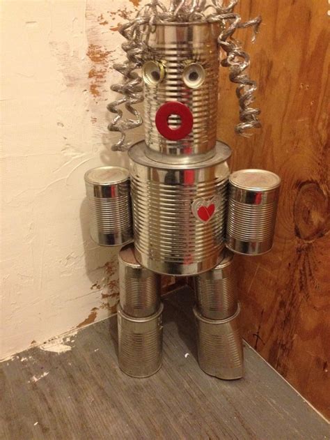 Upcycled Tin Can Man Tin Can Man Tin Can Art Aluminum Can Crafts