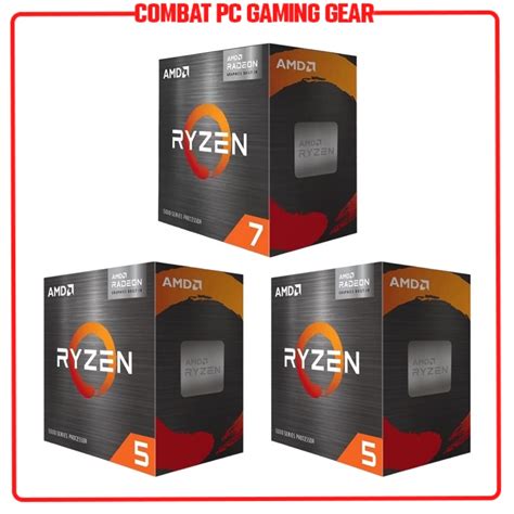 Hot Bộ Vi Xử Lý Cpu Amd Ryzen 5 4600g Ryzen 5 5600g Ryzen 7 5700g Box Chính Hãng Shopee