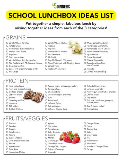 Free Printable Downloads For Back To School Meal Planning 5 Dinners