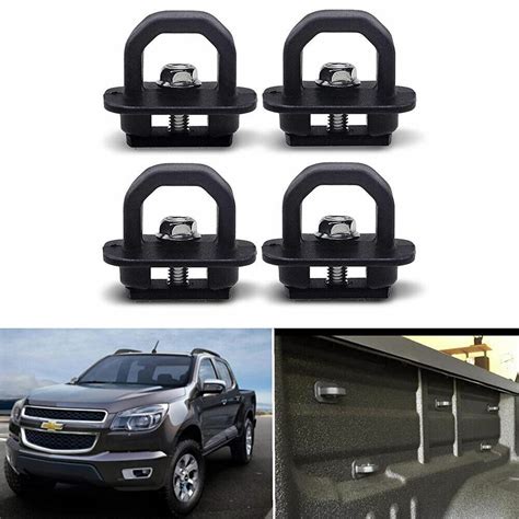 4pcs Tie Down Anchor Truck Bed Side Wall Anchors Fit For Silverado GMC