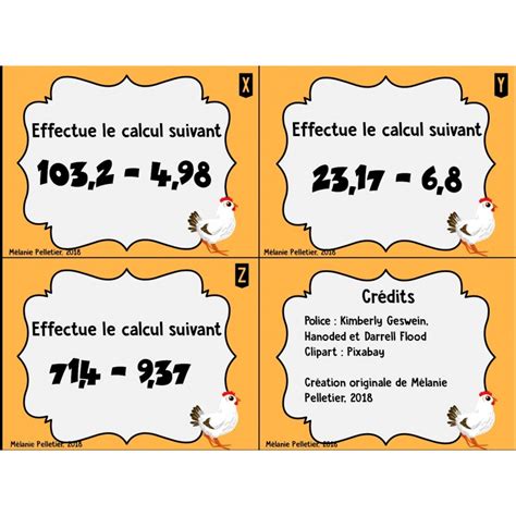 Cartes T Ches Nombres D Cimaux Et