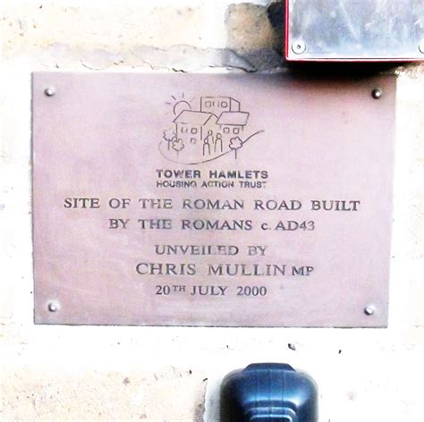 Roman Road E Iceni Court Plaques Of London