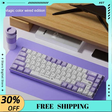 Ak Mechanical Azz Wired Rgb Hot Swap Mini Portable Ergonomic Keys Accessories Long Battery