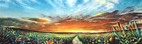 Chris Parsons Original Oil Painting On Panel Sunset Symphony Art To