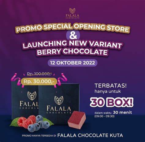 Opens New Branch In Kuta Falala Chocolate Launches New Variant Falala