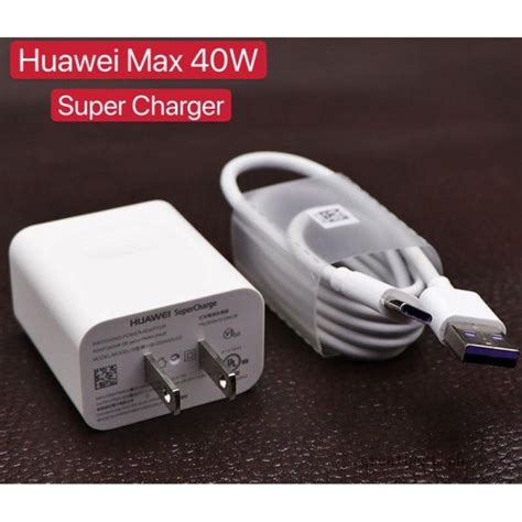 Huawei Original 40W 10V 4A Super Charging Fast Charger With 5A Type C