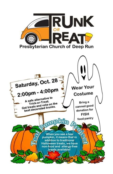 Trunk Or Treat Presbyterian Church Of Deep Run