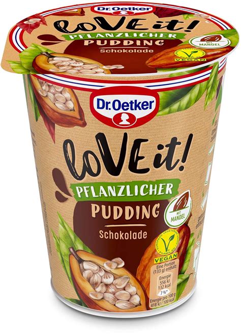 Dr Oetker Love It Pflanzlicher Schokopudding