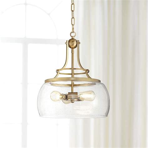 Charleston 16 Wide Warm Brass 3 Light Led Pendant Light 67v80 Lamps Plus Pendant Light