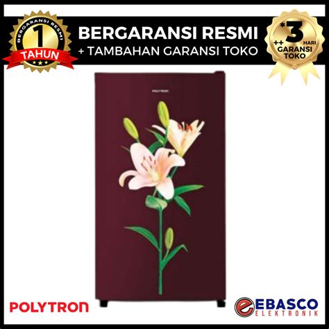 Jual POLYTRON PRB 157 PR LB KULKAS 1 PINTU Kapasitas 150L Dengan Rak