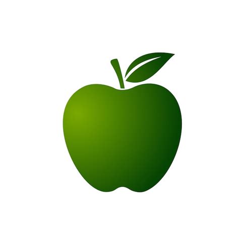 Premium Vector Green Apple Fruit Icon Vector Logo Template