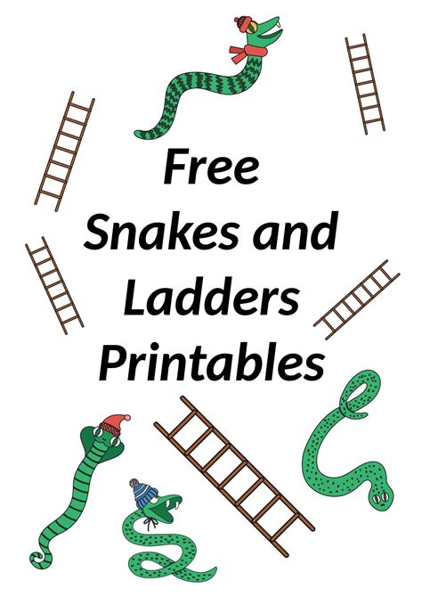 Free Snakes And Ladders Printables