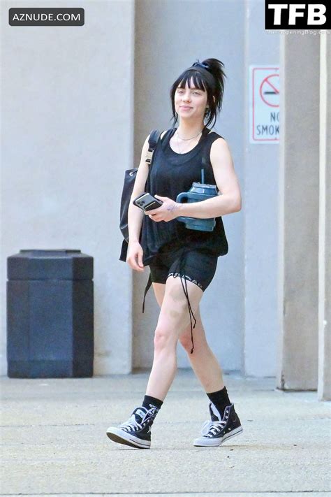 Billie Eilish Sexy Seen Flaunting Her Hot Legs Wearing Shorts In Studio City Aznude