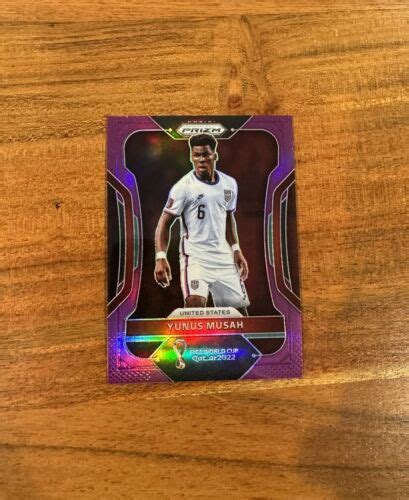 Yunus Musah 2022 Panini Prizm FIFA World Cup Qatar Purple Prizm 199