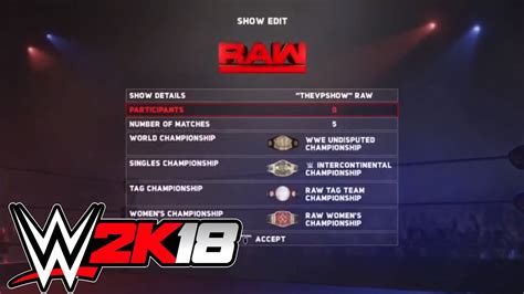 Wwe 2k18 Universe Mode “the Draft” Episode 1 Youtube