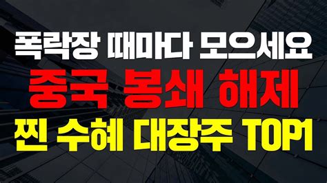 주식 폭락장 때 2차전지도 좋지만 중국 봉쇄 해제 찐 수혜주 앞으로 이게 100 오릅니다 소프트캠프 메가엠디 Hmm