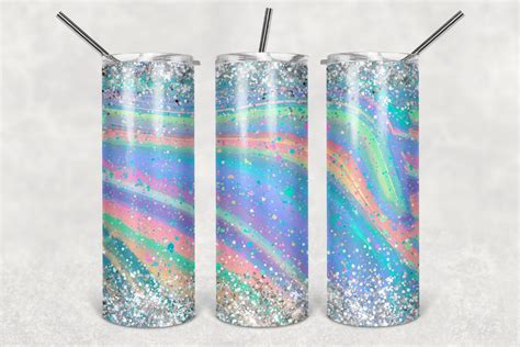 Opal Glitter Sublimation Tumbler Design Graphic By Tumblersplanet