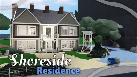 Roblox Bloxburg Shoreside Residence 233k Tour Speedbuild Youtube