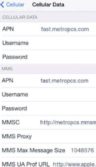 Metro Pcs Apn MetroPcs APN Settings 2020 Setup By Setup Full Guide