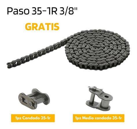 Cadena De Rodillos Paso R Remachada Mts Gratis Mercadolibre