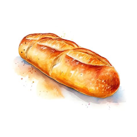 Premium Ai Image Generative Ai Freshly Baked Baguette On White