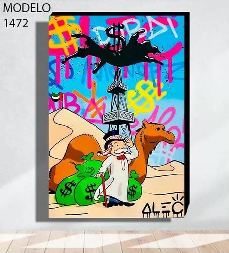 Cuadro Decorat Arte Pop Alec Monopoly Grafiti Moderno Textur Meses